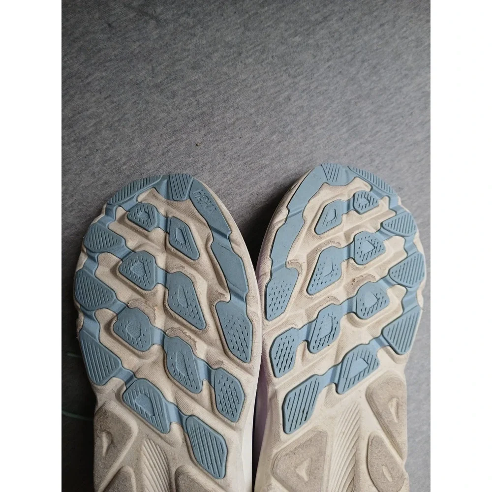 Hoka Womens 9 B Clifton 9 Sneakers Casual Athletic Running Active Blue Comfort